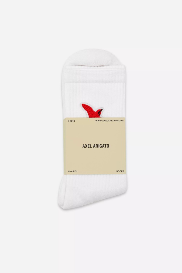 Rouge Bee Bird Tube Socks Axel Arigato White