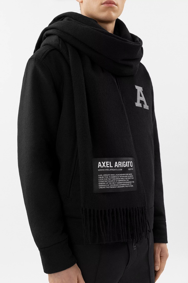 Logo B Bel Scarf Black Axel Arigato