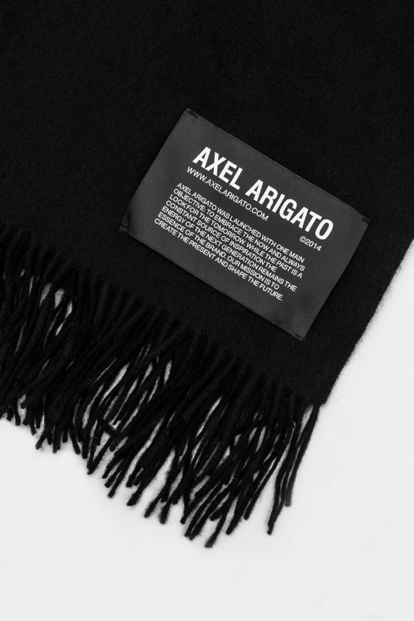 Logo B Bel Scarf Black Axel Arigato