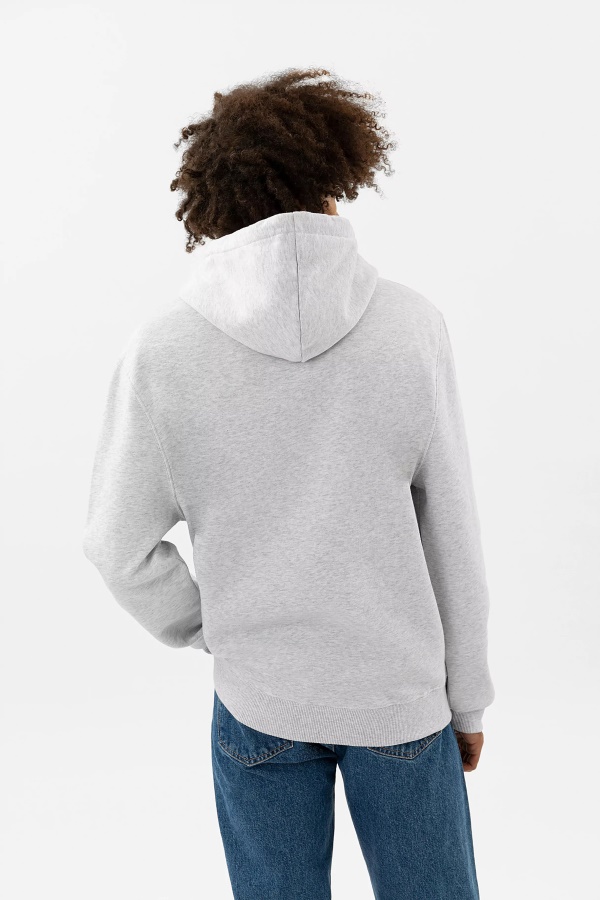 College Logo Hoodie Light Grey Mﾨﾦlange Axel Arigato