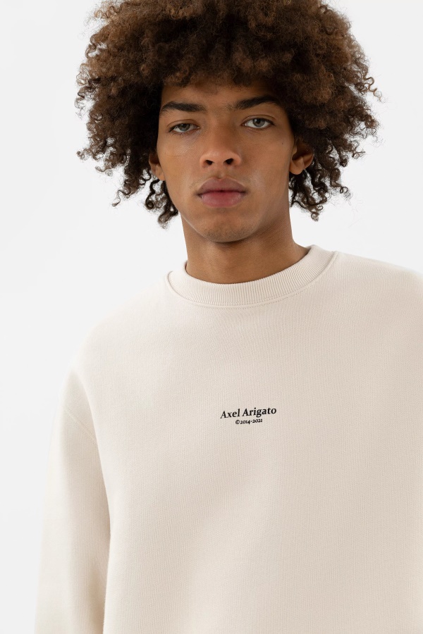 Axel Arigato Pale Beige Focus Sweatshirt