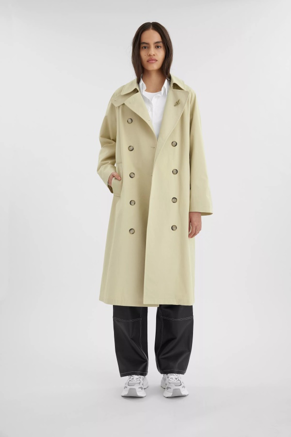 Globe Trench Coat Natural Yellow Axel Arigato