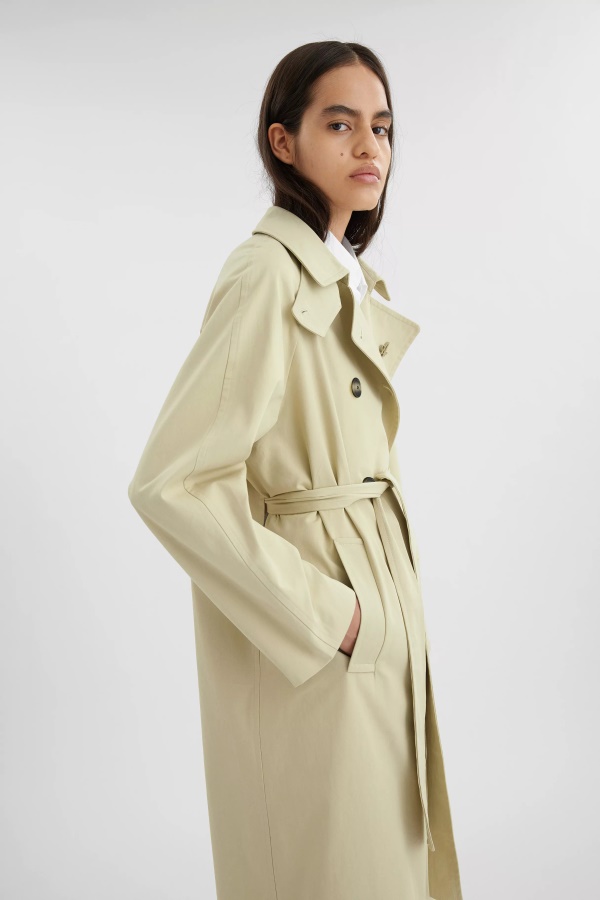 Globe Trench Coat Natural Yellow Axel Arigato